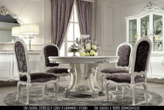 1400mm Vintage Dining Table And Chairs Solid Wood For Villa Restaurant