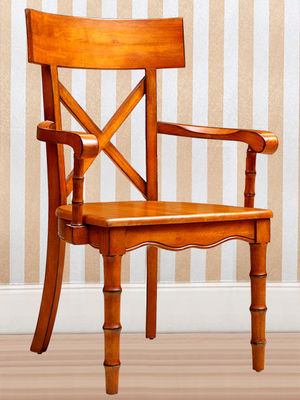 Classic Unique Antique Wooden Throne Chair Insect Prevention Eco Friendly