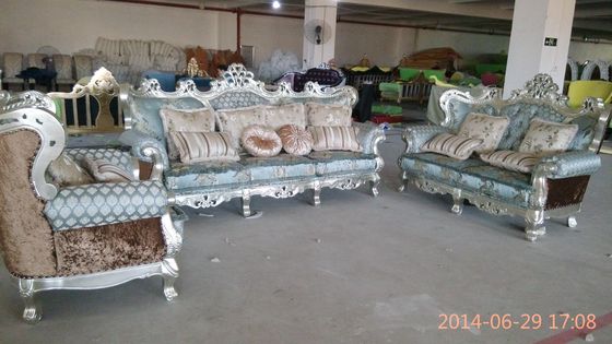 1 2 3 Seat Luxury Living Room Furniture Resilient Sponge European Style Sectional Sofas