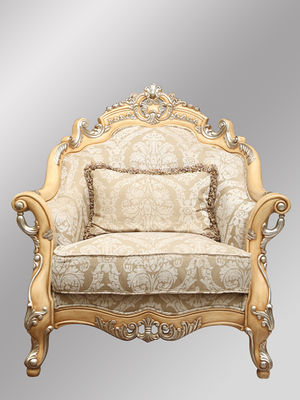 Champagne 4pcs Empire Royal Classical Sofa Set Vintage 3 Seater Sofa Suites