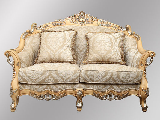 Champagne 4pcs Empire Royal Classical Sofa Set Vintage 3 Seater Sofa Suites