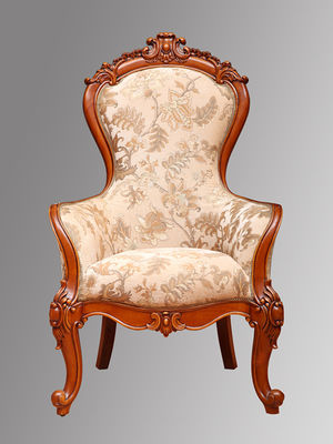 Elegante Blauwe Klassieke Leunstoel