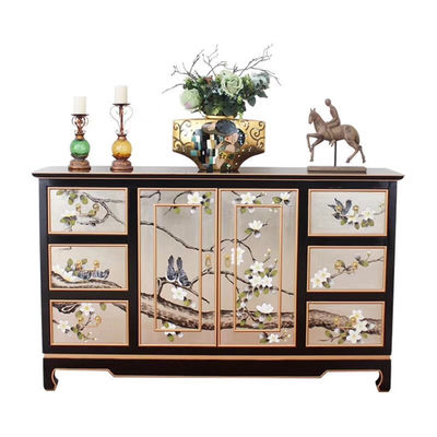 Het rustieke Huis schilderde het Houten Kabinet van de het Buffet Retro Opslag van de Kabinettenlade