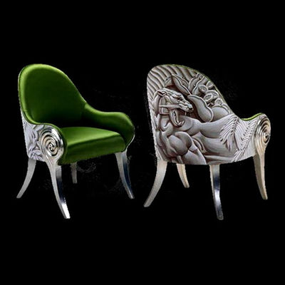 Hall Commercial Antique Hotel Furniture die Italiaanse Barokke Stoel 73*70*108cm snijden