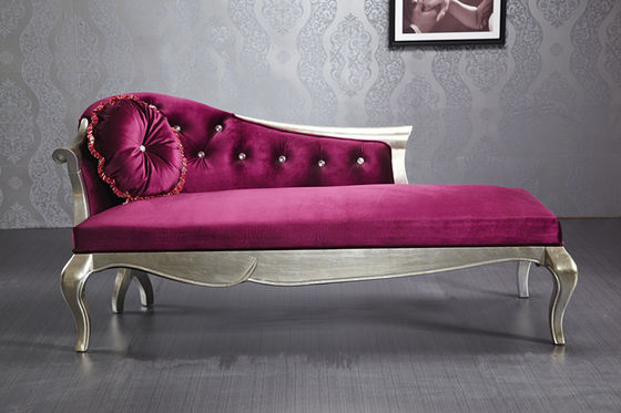De zwarte Luxe Chaise Lounge van de Fluweelstof