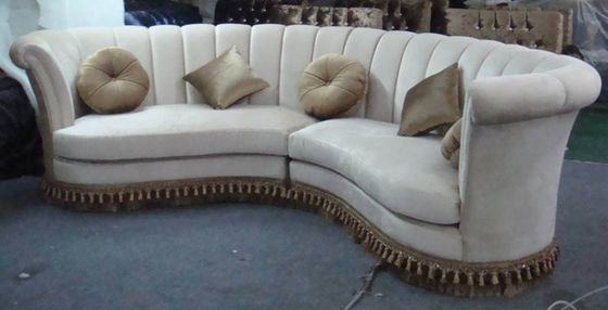 De klassieke Houten Luxe Sofa Ombination L-vormig Sofa Recliner van het Woonkamermeubilair