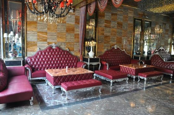 Van de Woonkamer de L-vormige Sofa Sectional KTV van het hoekbureau Laag van de het Hotel Franse Stijl