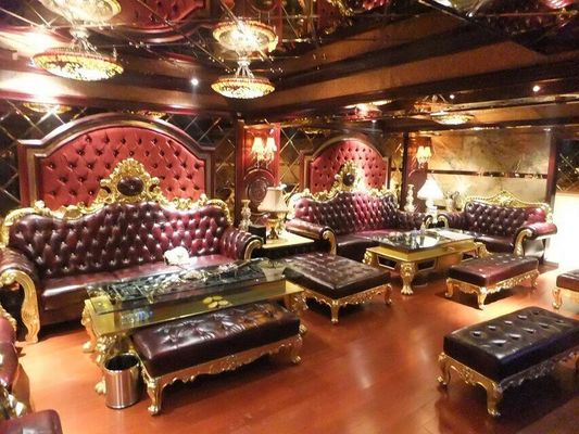 Van de Woonkamer de L-vormige Sofa Sectional KTV van het hoekbureau Laag van de het Hotel Franse Stijl