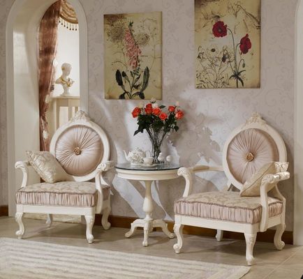 ODM Chenille de Leunstoel van het de Vrije tijdsfluweel van Linnenchampagne modern living room chair