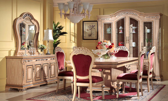 6 de stoelen Gesneden Reeks van de Bloemeetkamer
